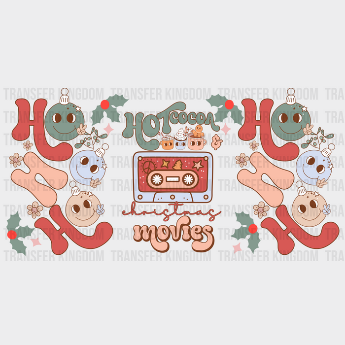 Cocoa And Movies - Christmas Cup Wrap UV Sticker Permanent UV DTF Decal