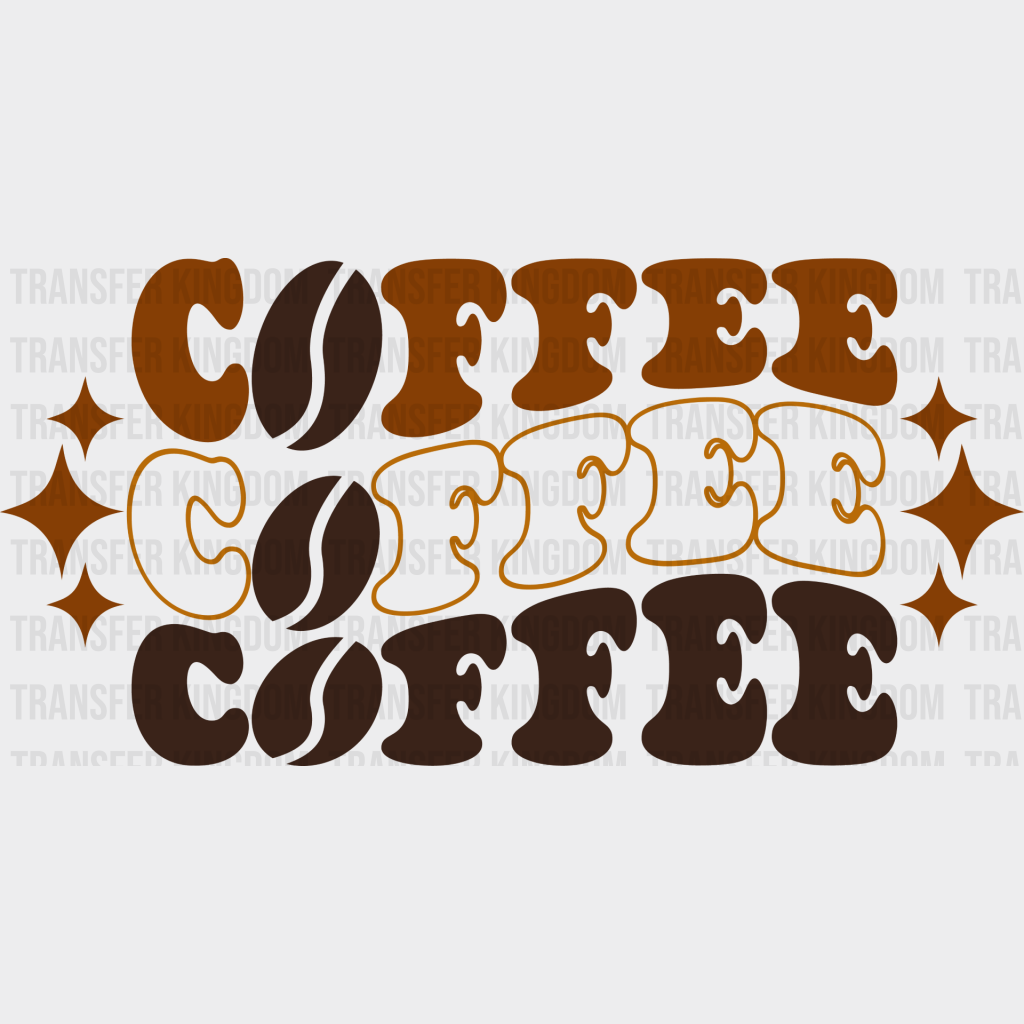 Coffee Design - Iron On Dtf Transfer