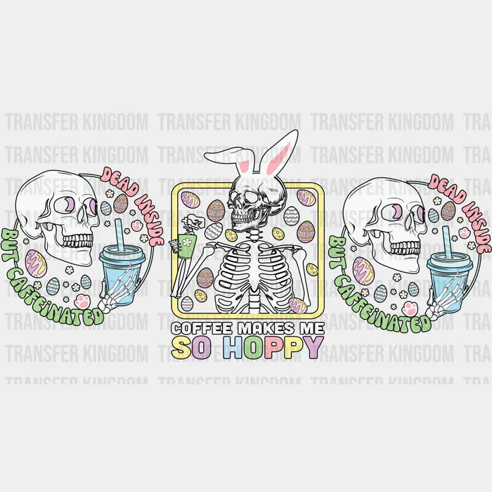 Coffee Makes Me So Hoppy Easter UV DTF Transfer Cup Wrap UV DTF Sticker