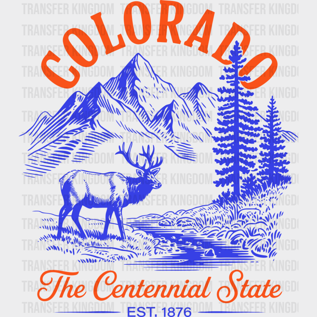 Colorado The Centennial State - States & Cities DTF Transfer