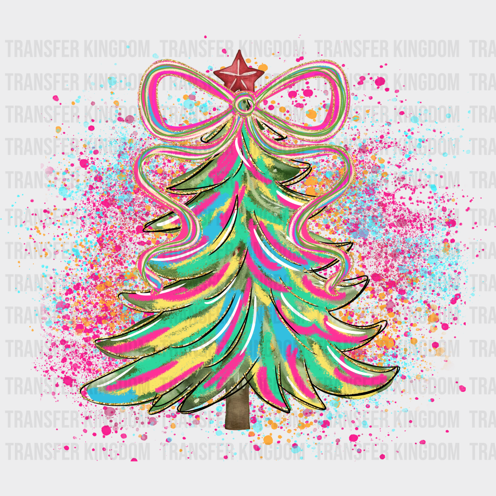 Colorful Christmas Tree - Christmas DTF Transfer