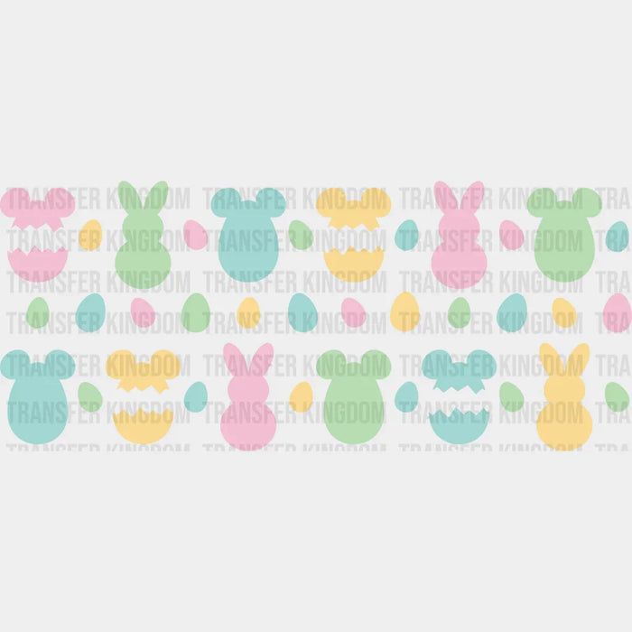 Colorful Eggs - Easter Cup Wrap UV Sticker Permanent UV DTF Decal