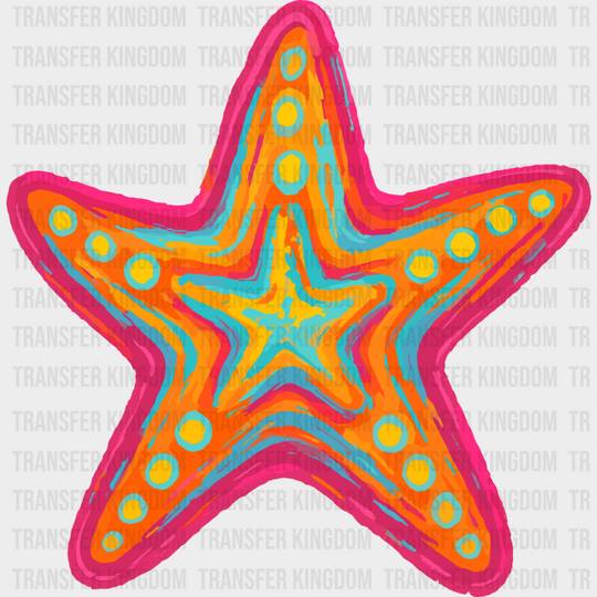 Colorful Starfish - Summer DTF Transfer