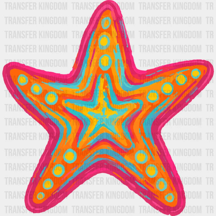 Colorful Starfish - Summer DTF Transfer