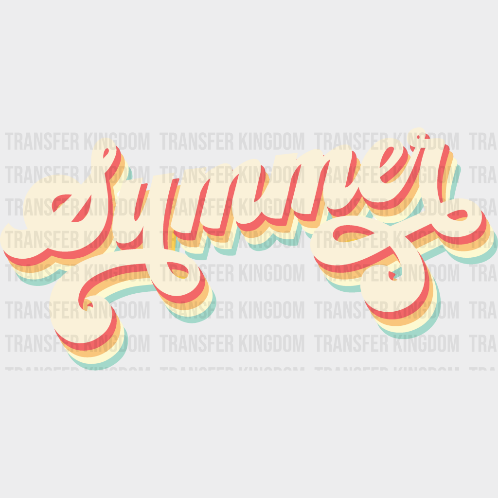 Colorful Summer Design Dtf Transfer