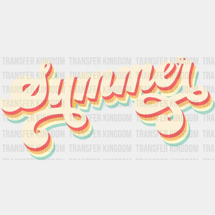 Colorful Summer Design Summer DTF Transfer