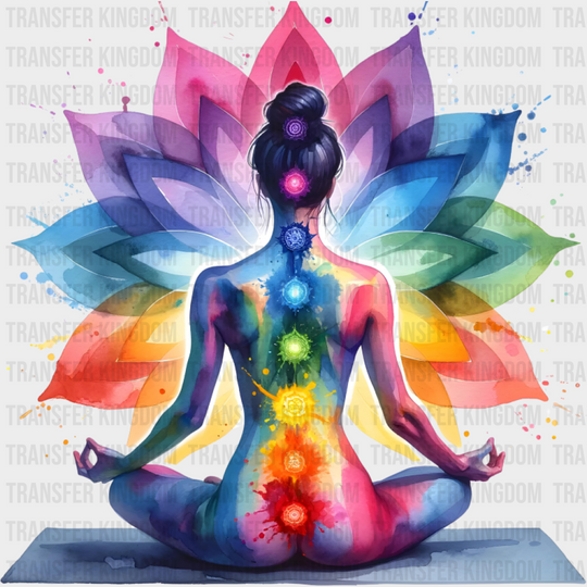 Colorful Yoga Design - Yoga DTF Transfer