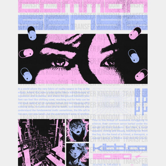 Common Sense - Anime DTF heat transfer