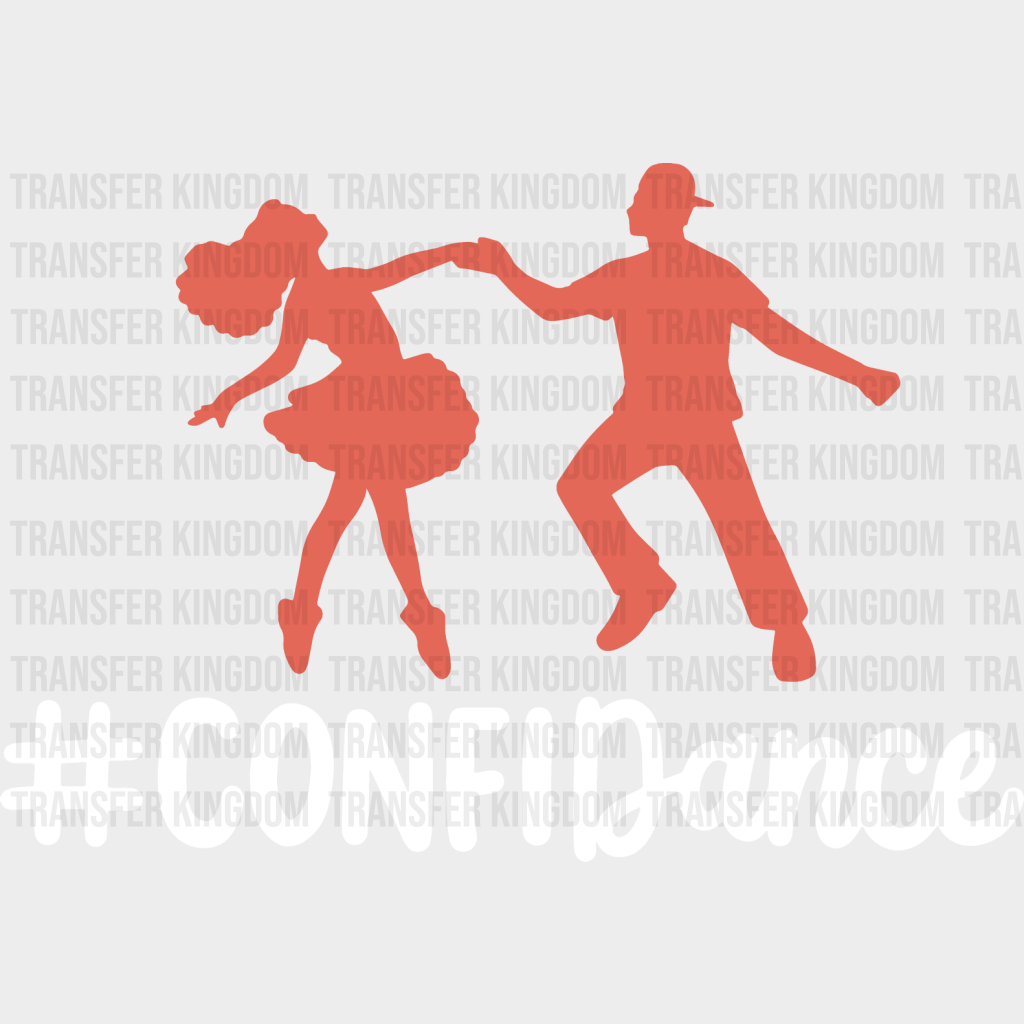 Confidance - Dancing Dtf Heat Transfer Unisex S & M (10’’) / Light Color Design See Imaging