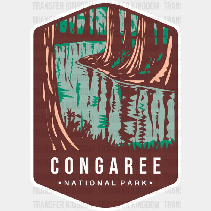 Congaree National Park Colorful Design - National Parks DTF Transfer