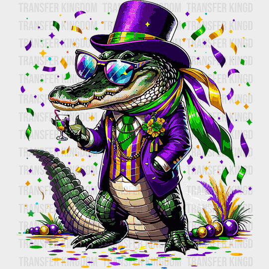 Cool Sunglasses Alligator - Mardi Gras DTF Transfers