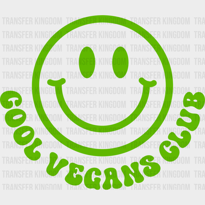 Cool Vegans Club, Smiley - Vegan DTF Transfers