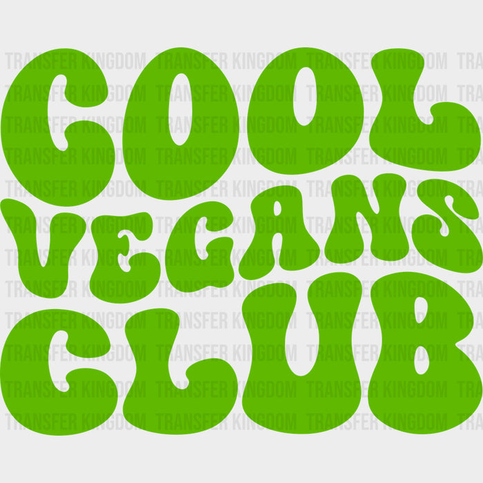Cool Vegans Club - Vegan DTF Transfers