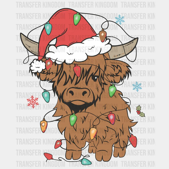 COW Christmas Design - Christmas DTF heat transfer