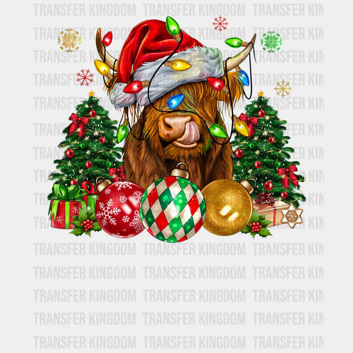COW Christmas Design - DTF heat transfer