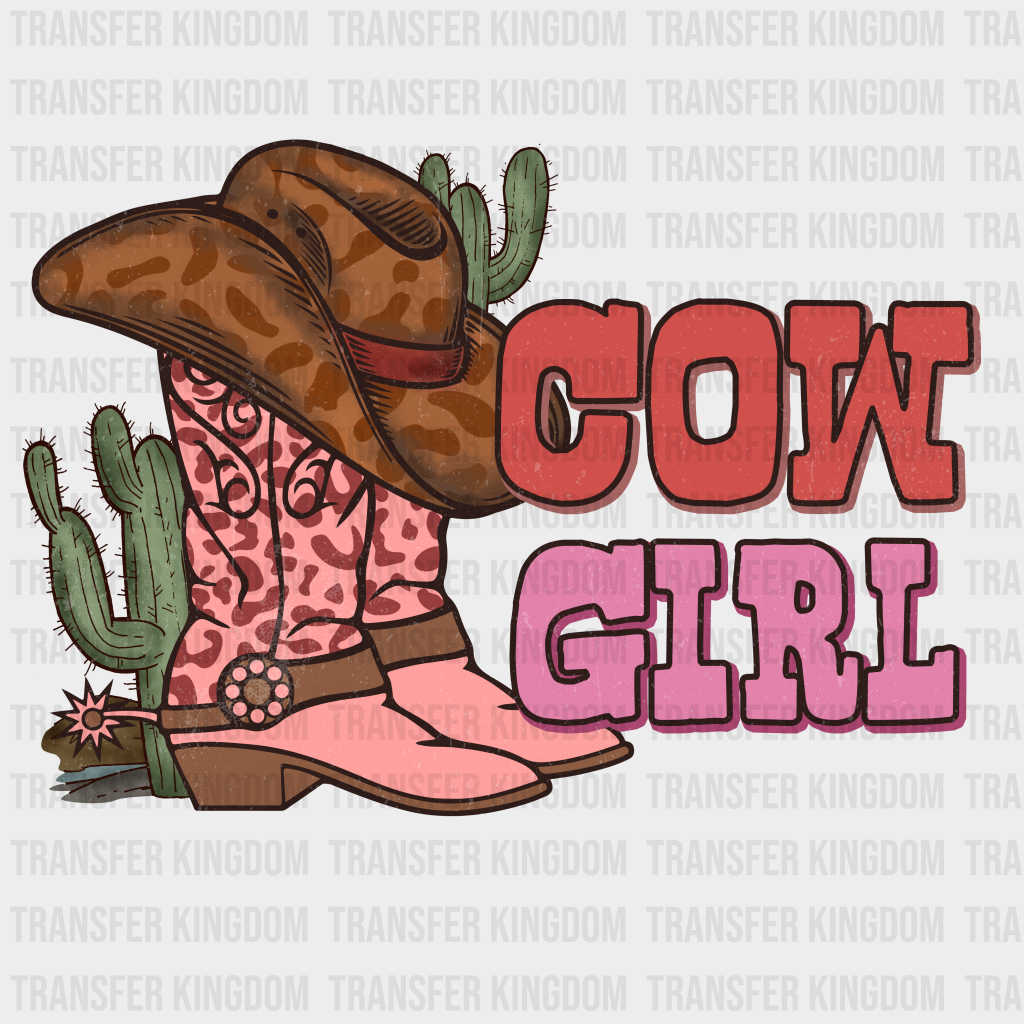 COW GIRL BOOTS - DTF heat transfer - transfer-kingdom