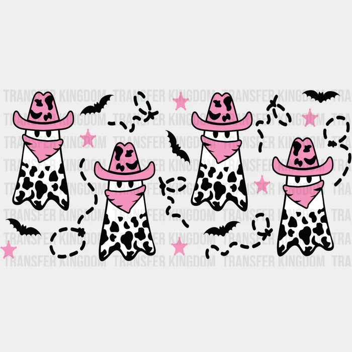 Cow Print Cowboy Design - Halloween Cup Wrap UV Sticker Permanent UV DTF Decal