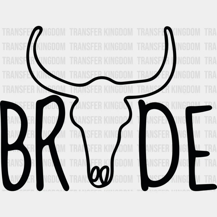Cow Skull Bride Design - DTF heat transfer