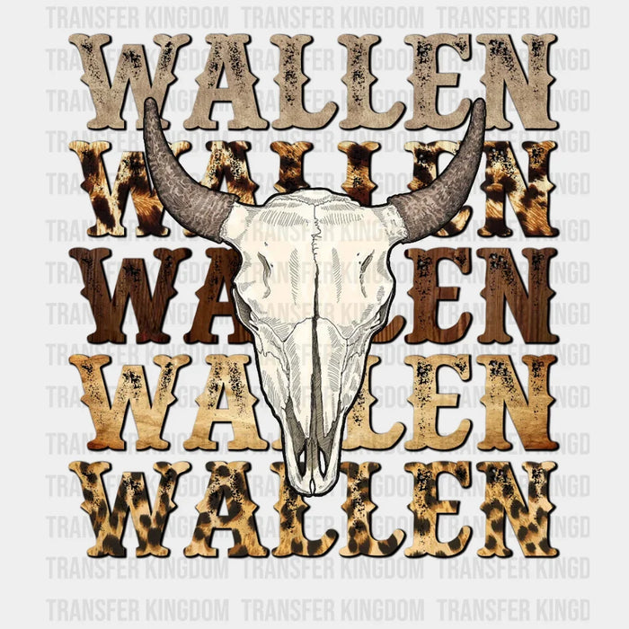 Cow Skull Wallen Design - Western DTF heat transfer