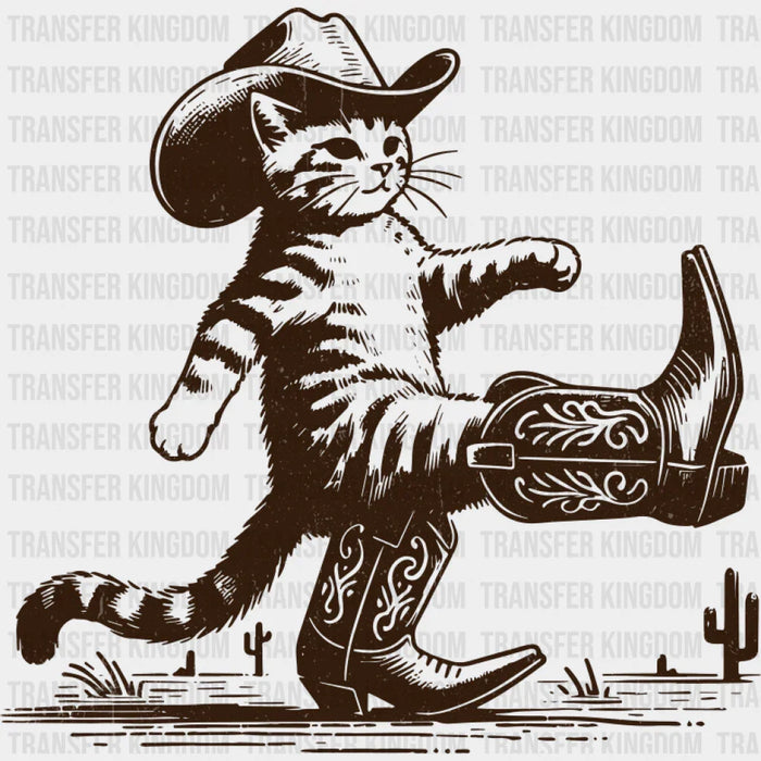 Cowboy Boots Cat - Cat DTF Transfer