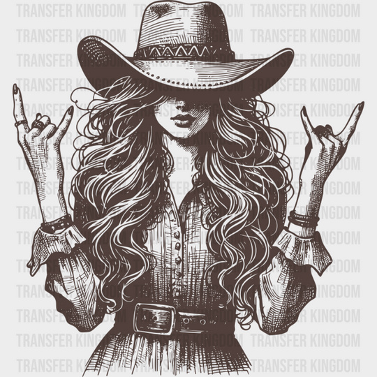 Cowgirl Brown Design - Cowgirl DTF Transfer