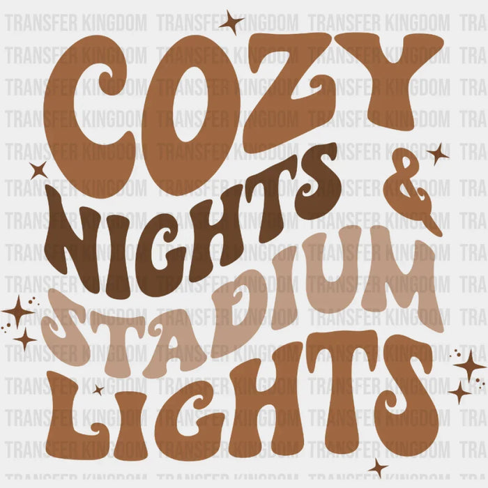 Cozy Night Stadium Lights DTF Transfer