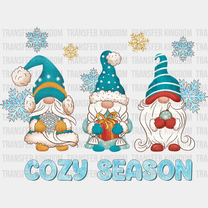 Cozy Season Gnome Design - Winter Iron On DTF Transfer