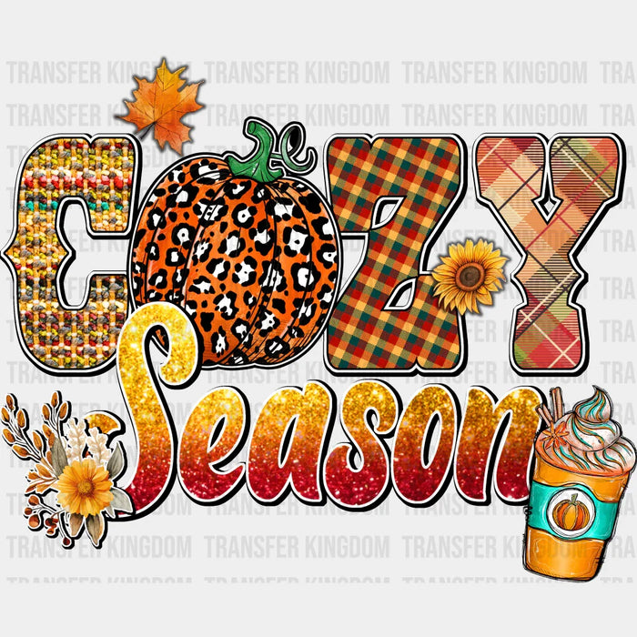 Cozy Season Pumpkin Drink Orange - Fall DTF Transfer