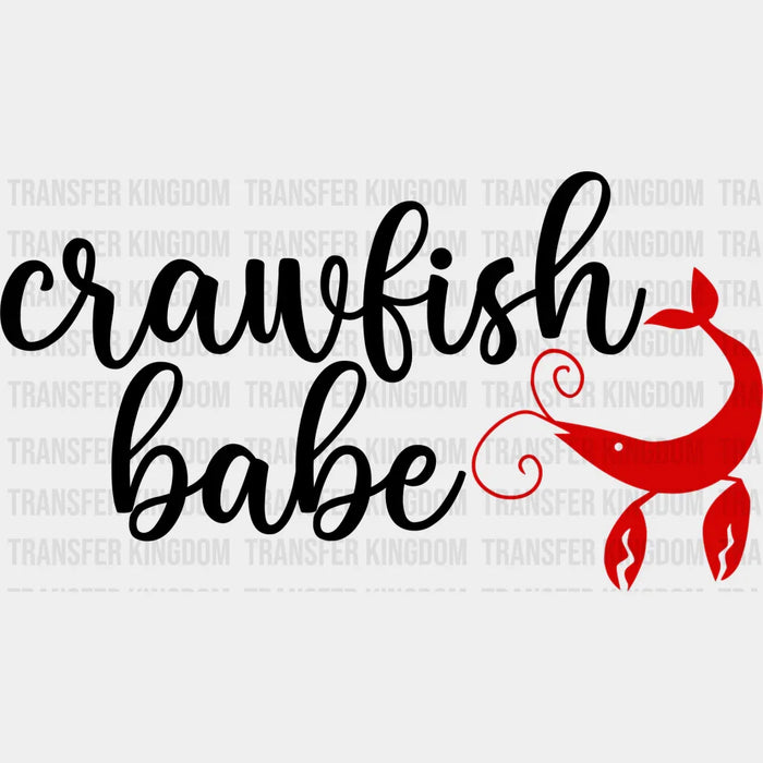 Crawfish Babe - Crawfish Iron On DTF Transfer
