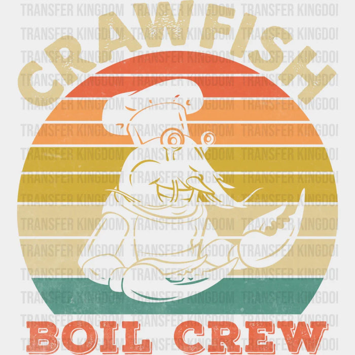 Crawfish Boil Crew Colorful - Crawfish DTF Transfer