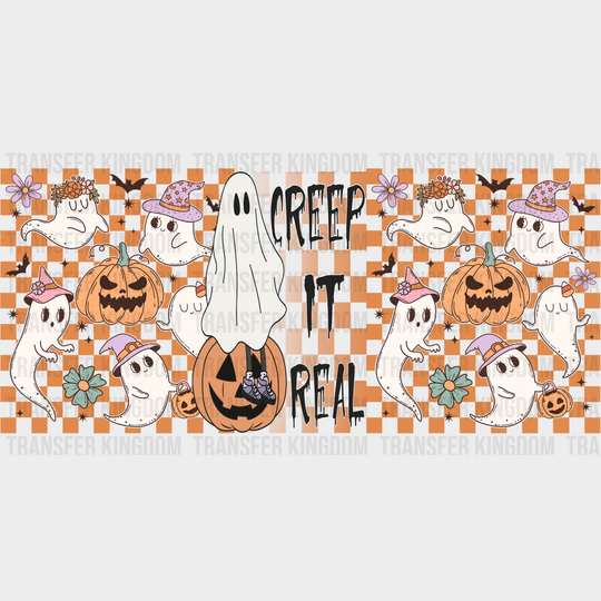 Creep It Real - Halloween Cup Wrap Uv Sticker Permanent Dtf Decal