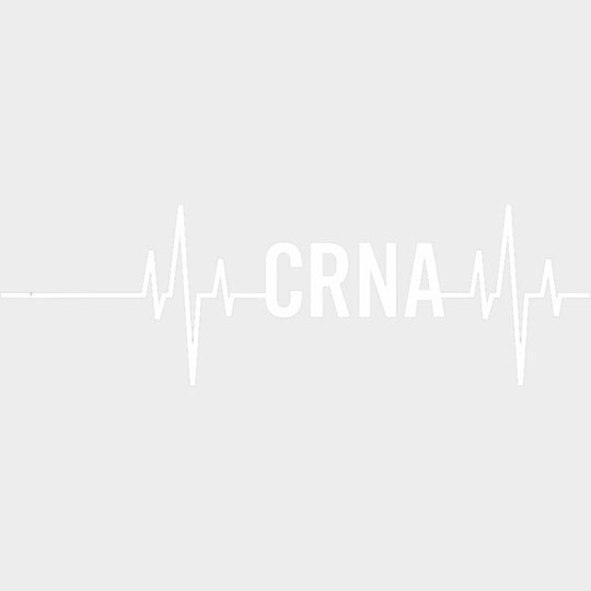 CRNA Heartbeat - CRNA Nurse DTF Transfers Adult Unisex - S & M (10’’) / Light Color Design (See Imaging)
