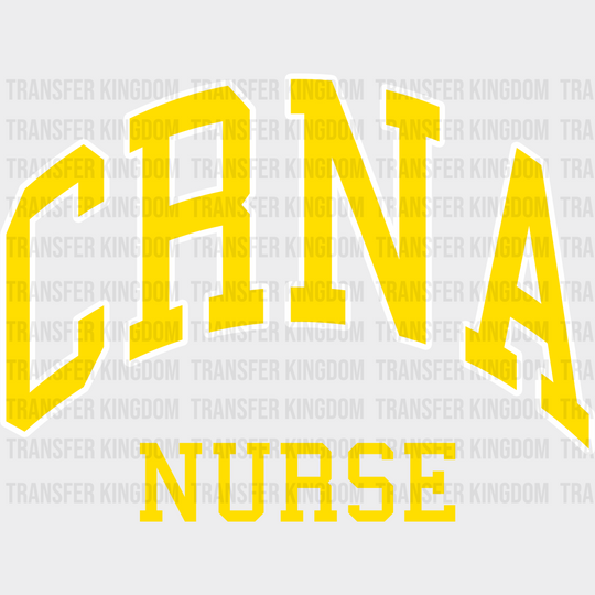 Crna Nurse Design - Dtf Heat Transfer Unisex S & M (10’’) / Light Color See Imaging