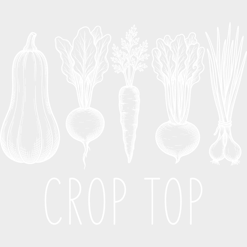 Crop Top - Gardening DTF Transfers - Adult Unisex - S & M (10’’) / Light Color Design (See Imaging)