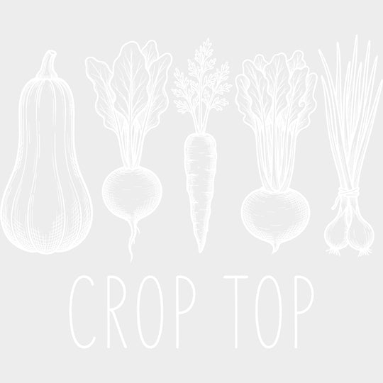 Crop Top - Gardening DTF Transfers - Adult Unisex - S & M (10’’) / Light Color Design (See Imaging)