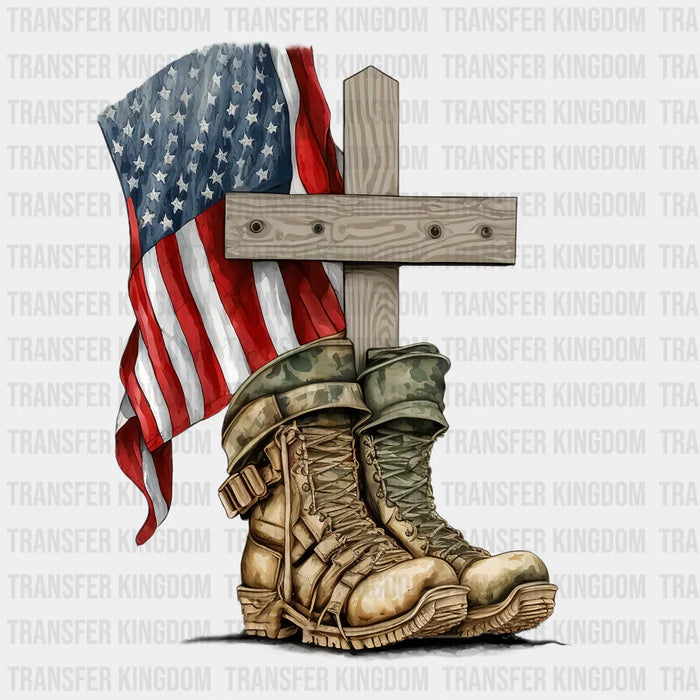 CROSS FLAG BOOTS Design - DTF heat transfer