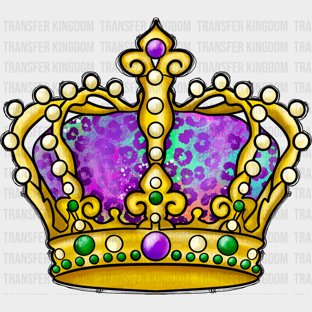 Crown Gras Design- Mardi Dtf Heat Transfer