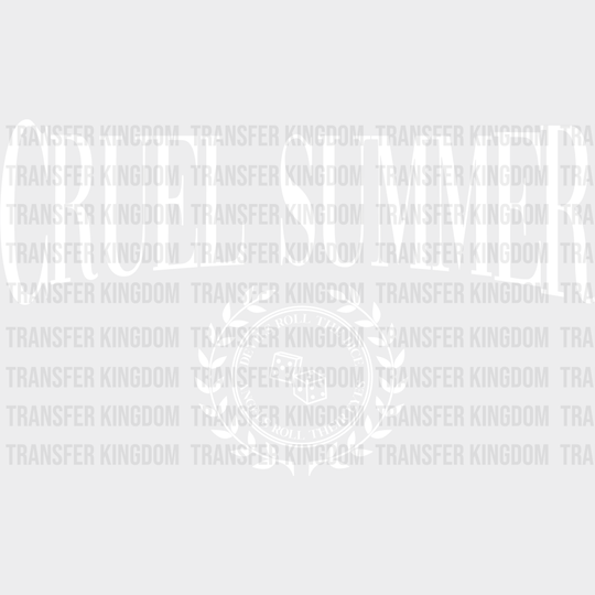 Cruel Summer Dice Dtf Transfer Unisex - S & M (10’) / Light Color Design See Imaging