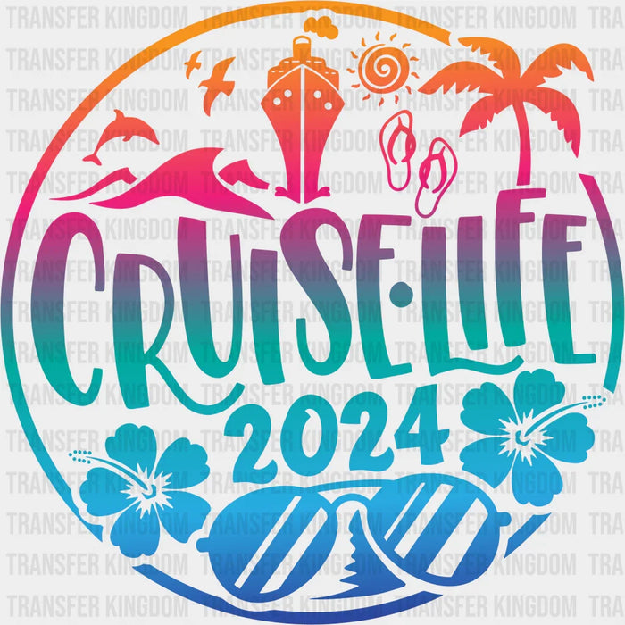 Cruise Life Family Trip DTF Transfer