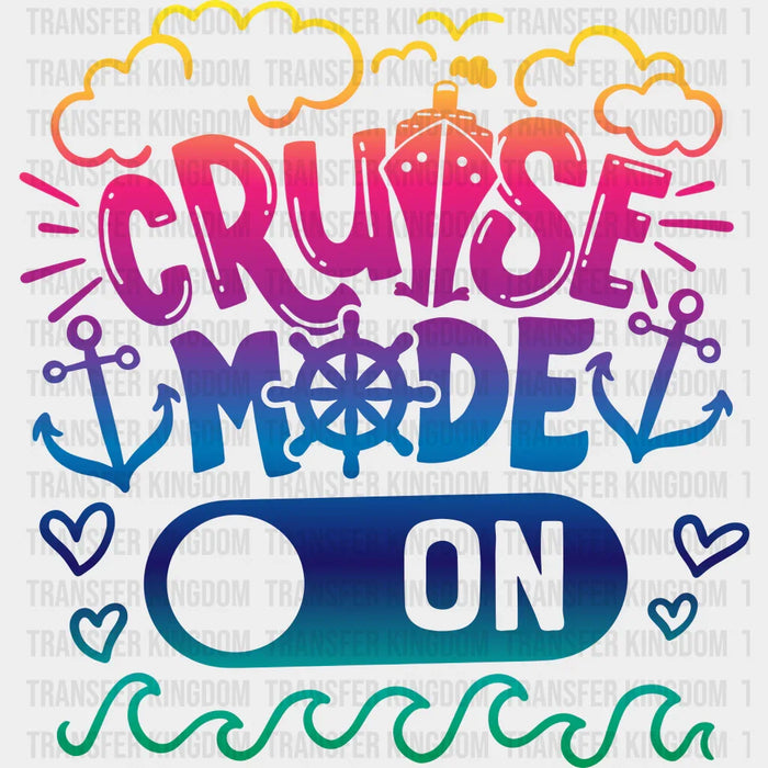Cruise Mode On Family Trip DTF Transfer