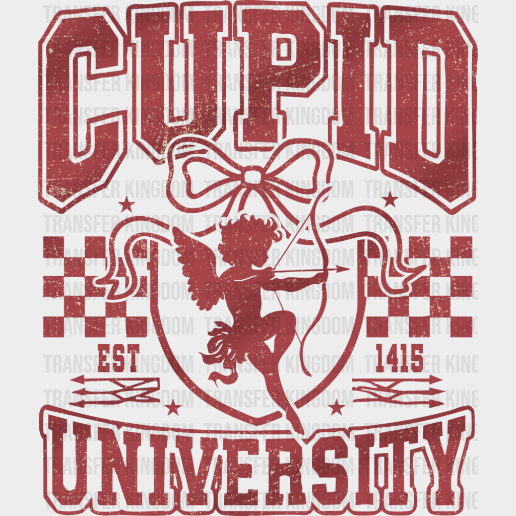 Cupid University Red Design - Valentine’s Day DTF Transfer
