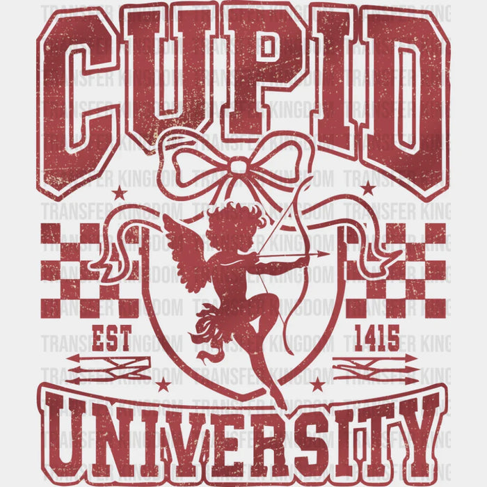 Cupid University Red Design - Valentine's Day DTF Transfer