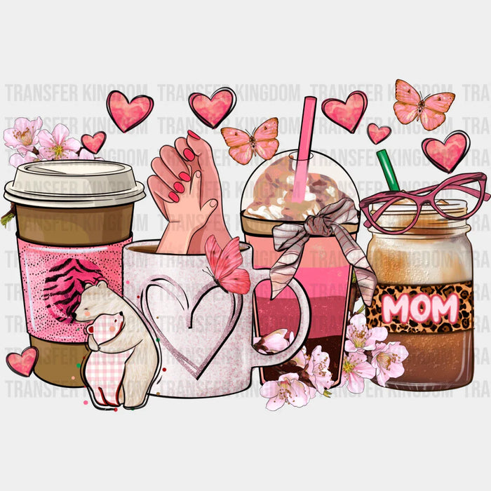 Cups Holding Hands - Mothers Day - DTF Transfer