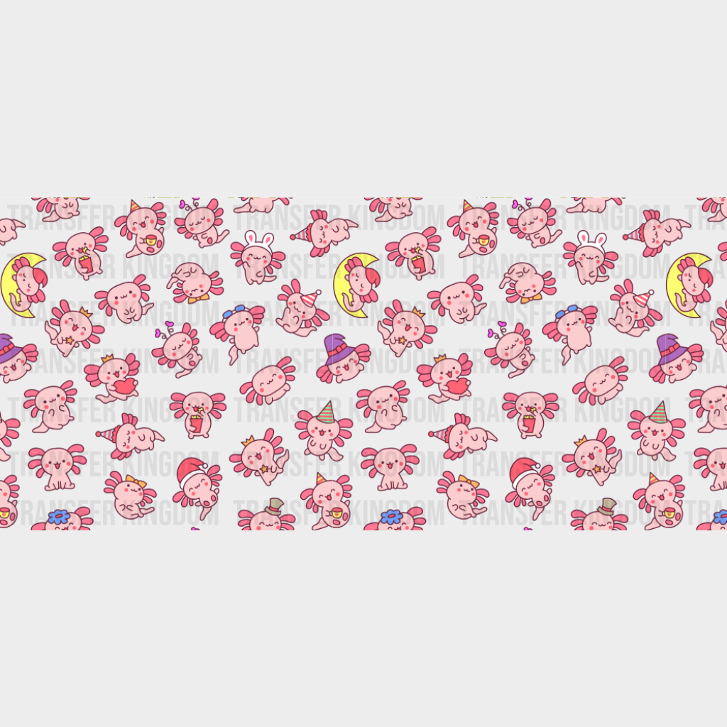 Cute Axelotl - General Cup Wrap UV Sticker Permanent UV DTF Decal UVDTF