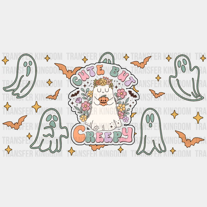 Cute But Creepy - Halloween Cup Wrap UV Sticker Permanent UV DTF Decal