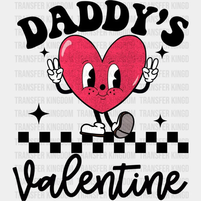 Daddy's Valentine Heart Design - DTF heat transfer