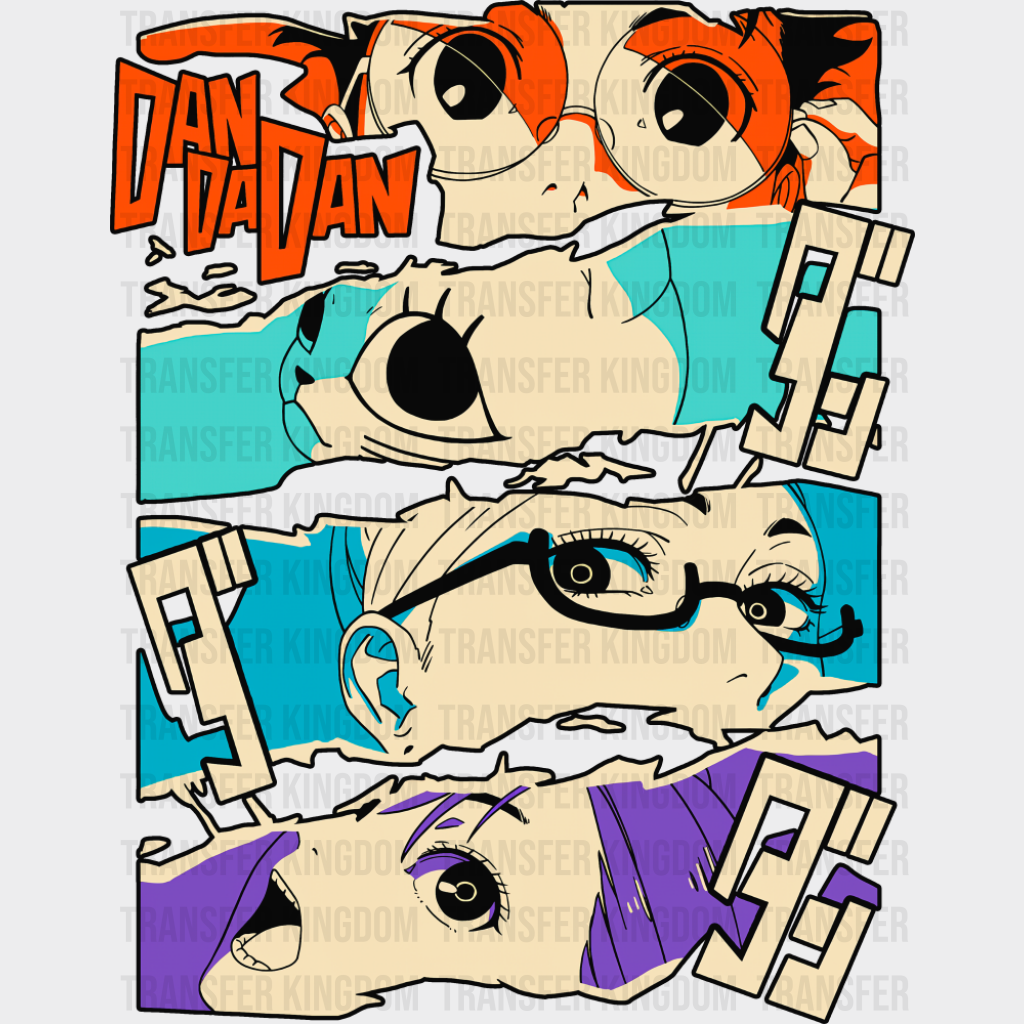 Dandadan Colorful Design - Anime DTF Transfer