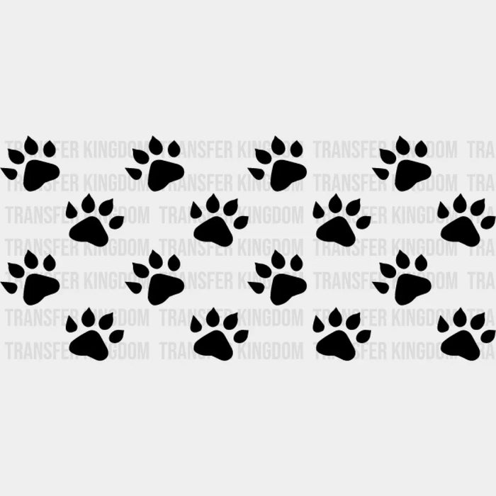 Dark Paw Design - Pets Cup Wrap UV Sticker Permanent UV DTF Decal