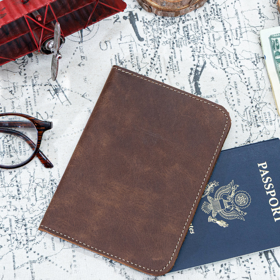 Faux Leather Passport Holder – Travel Wallet & Document Organizer