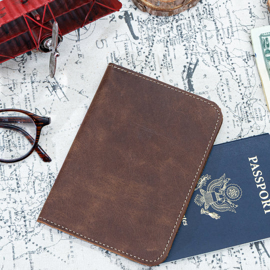 Faux Leather Passport Holder – Travel Wallet & Document Organizer